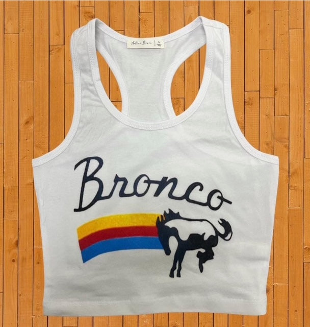 Bronco Cropped Tank Top