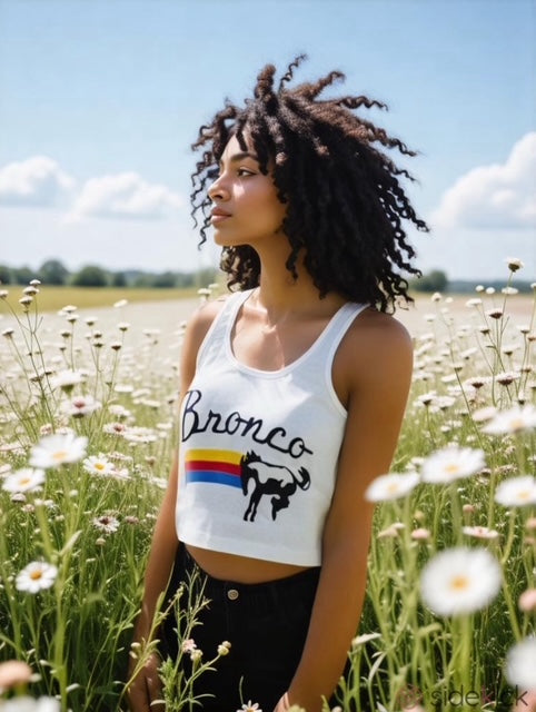 Bronco Cropped Tank Top