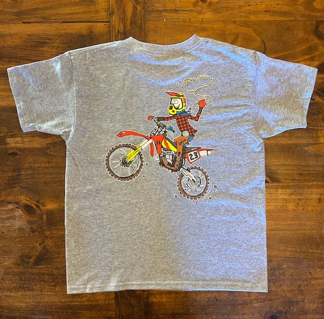 Youth Heavyweight Moto Cowboy Tee Shirt