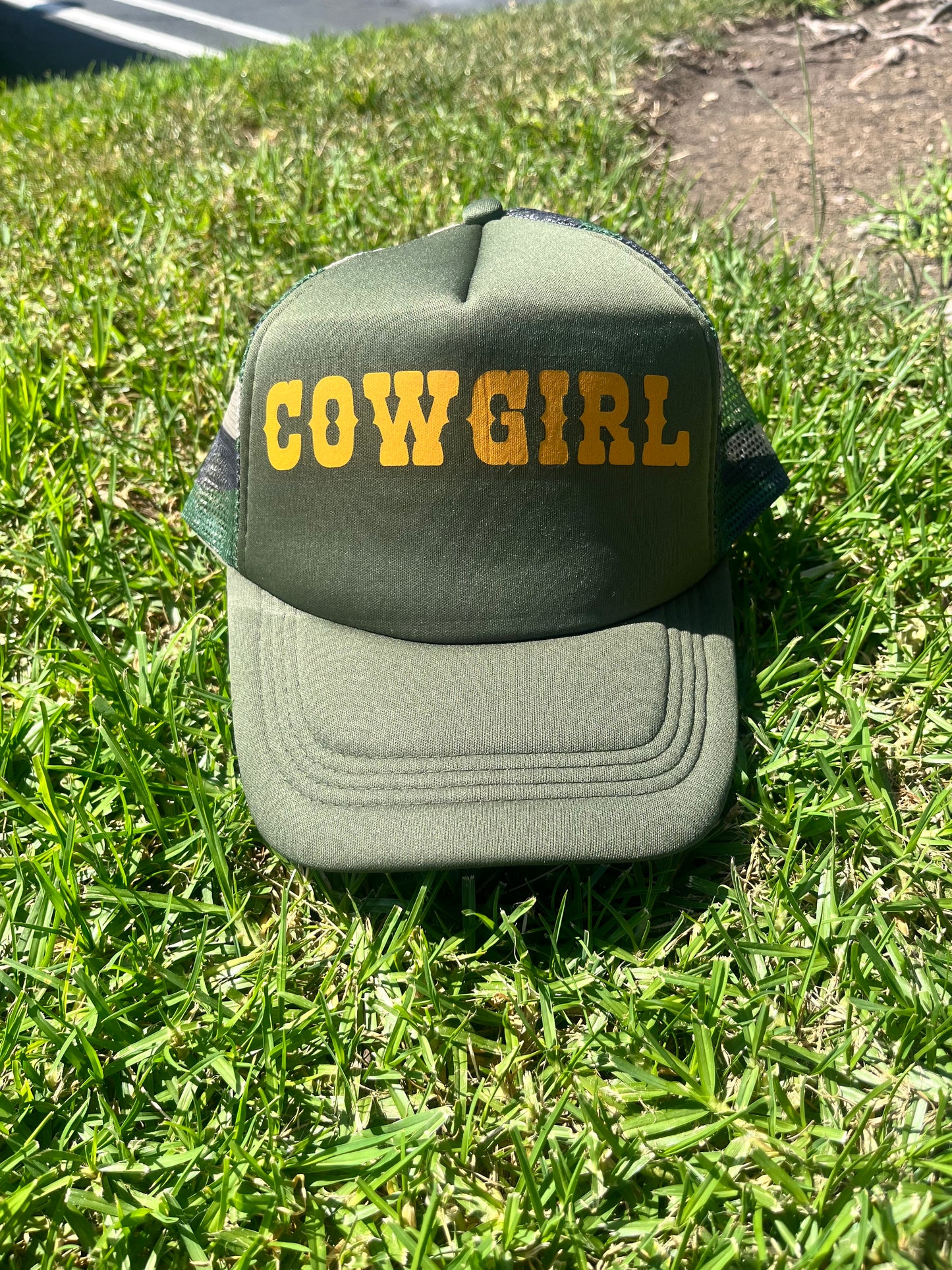 Cowgirl Camo Trucker Hat