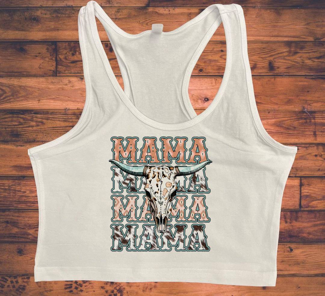 Mamma Western Crop Tank Top