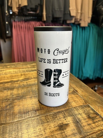 12oz Can Cooler "LIFE IS BETTER IN BOOTS"