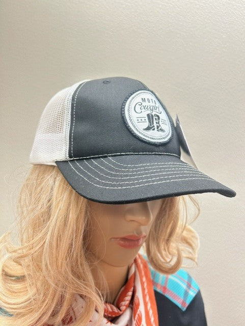 Trucker Hat With Black & White Patch