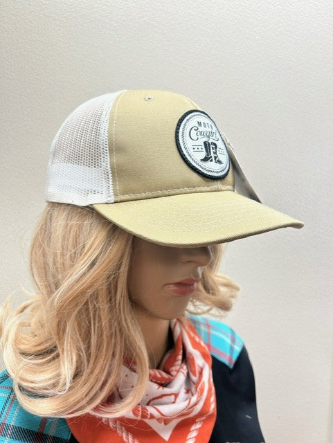 Trucker Hat With Black & White Patch