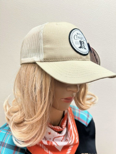 Trucker Hat With Black & White Patch