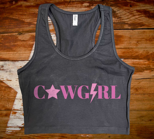 Cowgirl Western Crop Tank Top